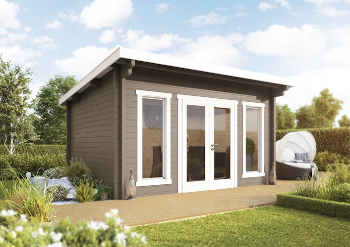 Wolff Finnhaus Gartenhaus Trondheim 44-B isolierverglast XL