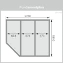 Vorschaubild Karibu Gartensauna Pultdach Saunahaus Mikka mit Eckeinstieg naturbelassen inkl. gratis Sauna-Zubehörset im Wert von 234,94 €