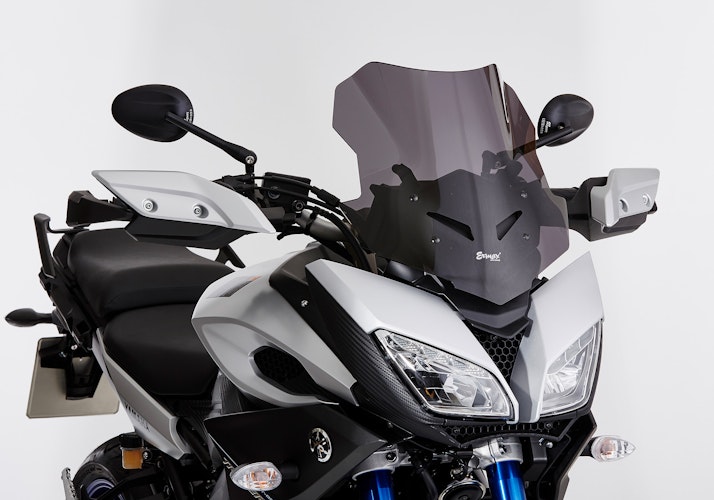 ERMAX Windschutzscheibe Sport Acrylic durchsichtig Schwarz getönt für YAMAHA Tracer 900