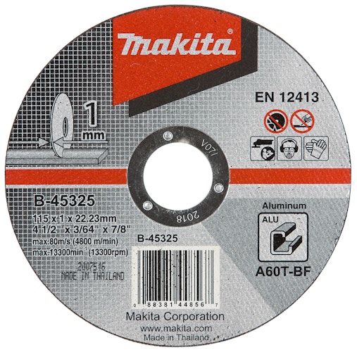Makita Trennscheibe 115x1mm Alu B-45325