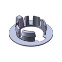 Vorschaubild Griffwerk Drückerführung -POM -Edelstahl matt-Optik für ONE SMART2LOCK-Montage