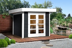 Weka 28 mm Designhaus 126+ mit extra hoher Tür - 28 mm