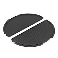 Big Green Egg Halbrunde Grillplatte aus Gusseisen für LARGE
