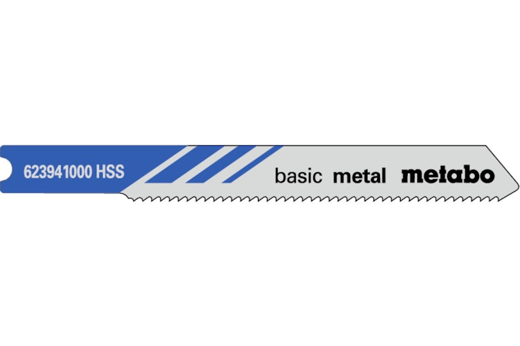 Metabo 5 U-Stichsägeblätter "basic metal" 52/ 1,2 mmHSSUniversalschaft