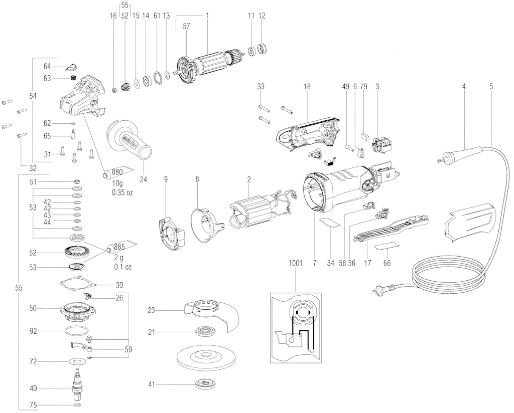 Explosionszeichnung Ersatzteile