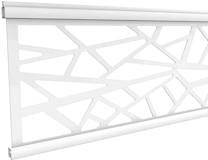 T&J ECOSTECK-Gitterfüllung Design SILBER, 20 x 280 x 1800 mm Aluminium hell eloxiertZubehörbild