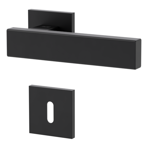 Griffwerk VAYA 200 CUBICO fast2fix Fast2Fix Rosetten eckig Buntbart Graphitschwarz