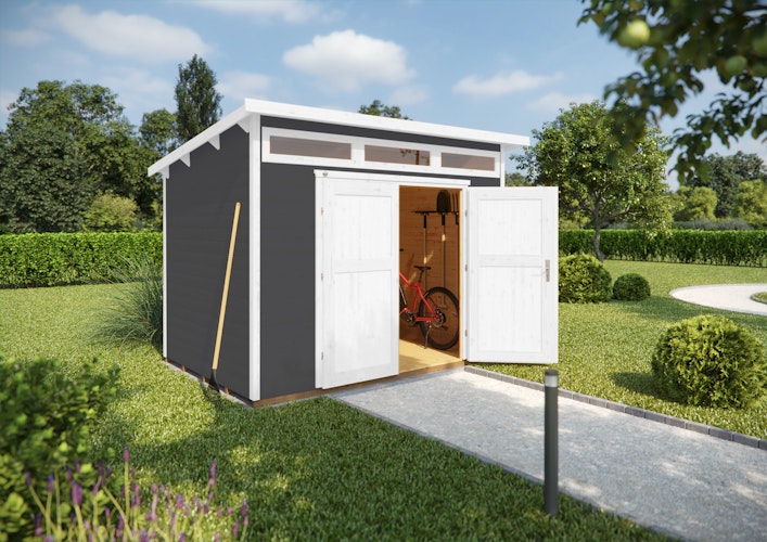 Weka Gartenhaus 264 mit Oberlichtern - 21 mm