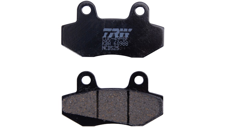TRW Bremsbelag Typ Organisch Standard mit ABE, Bremsbelag "MCB 525" Satz