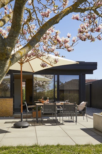 Cinas Gartentisch MOOD, Aluminium Anthrazit / Teak