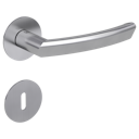 Vorschaubild Griffwerk Jette JETTE CRYSTAL PIATTA S -Edelstahl matt Rosettengarnitur rund -Flachrosette -BB TS 37-45mm