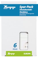 Kopp Schutzkontakt- Steckdose EUROPA arktis-weiß PROFI-PACK
