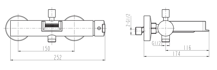Design-Wannenfüllarmatur NIAGARA, Chrom
