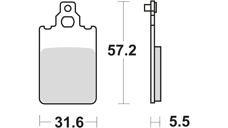 TRW Bremsbelag Typ Organisch Standard mit ABE, Bremsbelag "MCB 578" Satz
