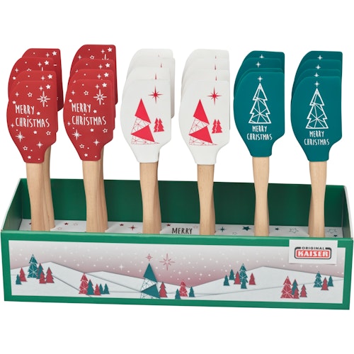 Kaiser Teigschaber Xmas, Merry Christmas weiß
