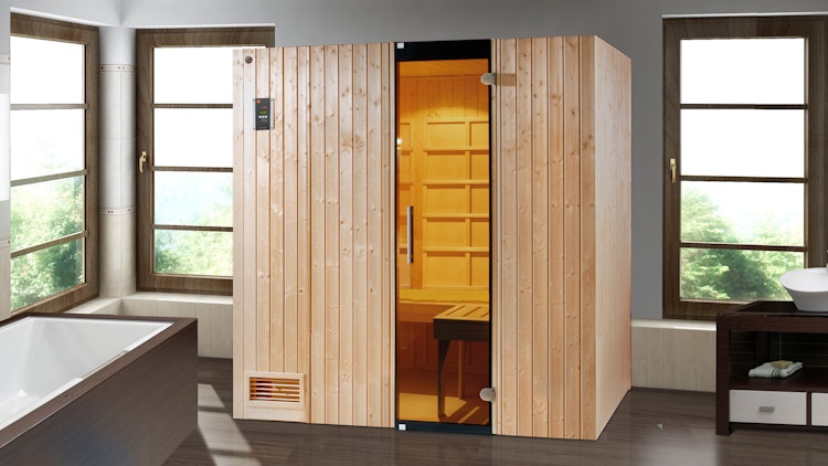 Weka Infrarotkabine / Kombikabine Uppsala inkl. 3,6 kW Bio-Aktivofen inkl. Flächenstrahler