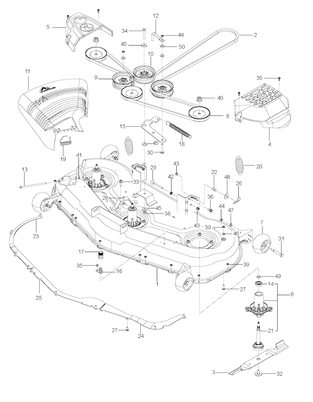 Explosionszeichnung Ersatzteile