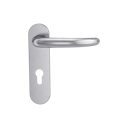 Vorschaubild Griffwerk ULMER GRIFF PROF | DESIGN MANUFAKTUR  FS Panik Edelstahl matt -Kurzschild-Garnitur geteilter Vierkant 9mm -Schraubt. -PZ -TS 38-50mm