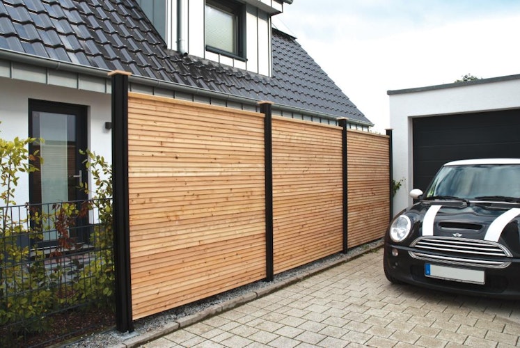 OSMO Sichtblende Juel A Lärche - geschlossen 113x185 cm