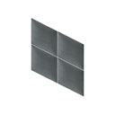 Vorschaubild Mollis Polsterpaneel Dunkelgrau  30x30 cm