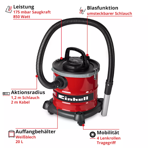 Einhell Aschesauger TC-AV 2032 DW 2351667