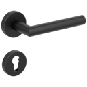 Vorschaubild Griffwerk LUCIA Klipptechnik FS Rosetten rund Profilzylinder Graphitschwarz