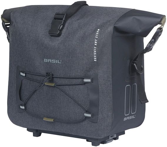 Basil Navigator Storm Gepäckträgertasche schwarz