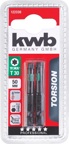 kwb 2 Bits 50mm Torx 30 Torsion SB 122330