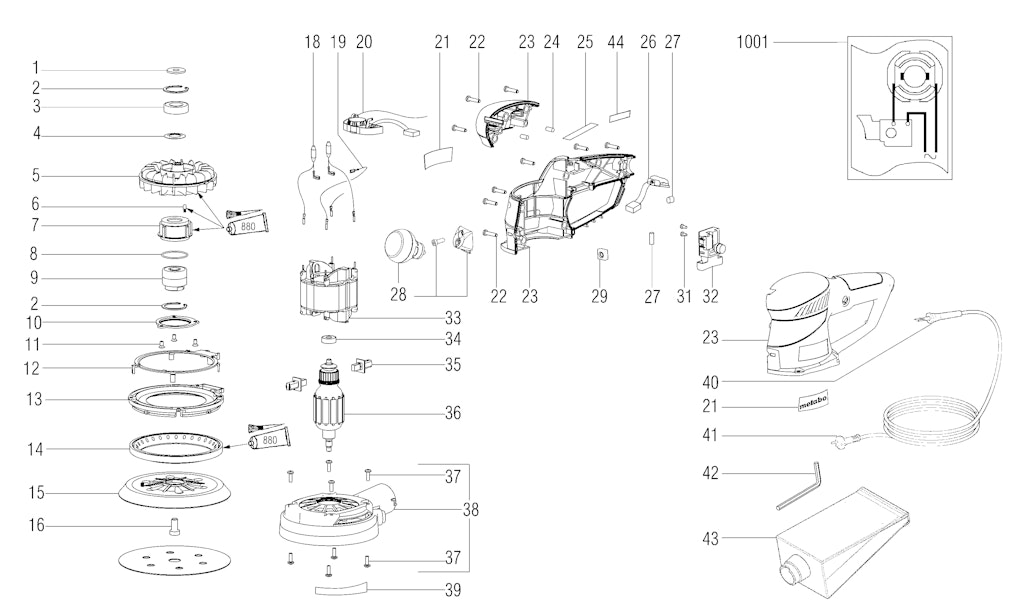Explosionszeichnung Ersatzteile
