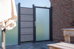 GroJa Ambiente Einzeltor 100 x 180 cm mit Alurahmen Anthrazit DB 703