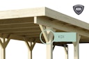 Vorschaubild Karibu Doppelcarport Eco 2 mit integriertem Abstellraum groß - kesseldruckimprägniert