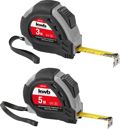 kwb Bandmaß-Set 2 tlg. 3+5 m 60120