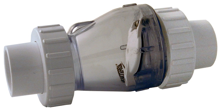 PVC-Rückschlagventil mit KupplungnØ 50 mm K-K - ohne Feder