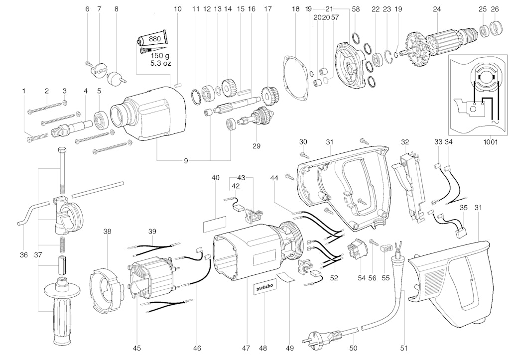 Explosionszeichnung Ersatzteile