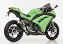 Vorschaubild HURRIC SLIP-ON Schalldämpfer Supersport Aluminium eloxiert für KAWASAKI Ninja 300,Z300