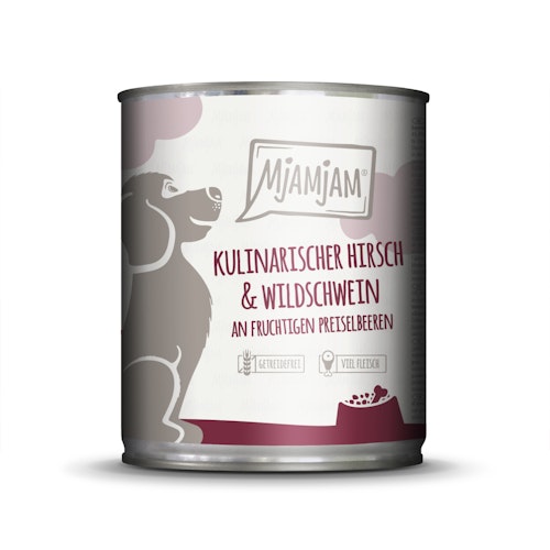MJAMJAM Leckere Mahlzeit 800g Dose Hundenassfutter