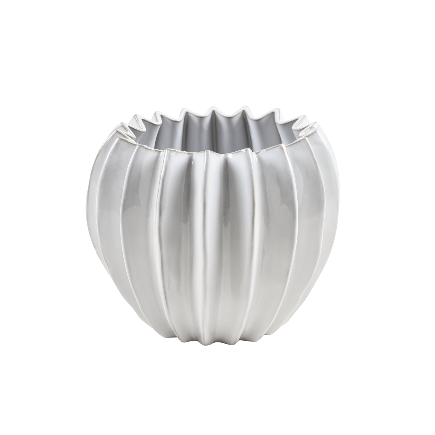 Wikholm form Design Pflanzgefäß / Blumentopf Keramik weiß ⌀ 15 x H 18 cm