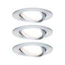 Vorschaubild Paulmann Einbauleuchte Nova Coin 3er LED 3x6,5W Alu rund