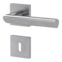 Vorschaubild Griffwerk Türgriff TRI 134 - Schraubtechnik, eckig, Edelstahl matt