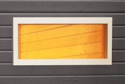 Karibu Fenster feststehend, weiß für 14 mm Häuser 73 x 40 cm - Aktion