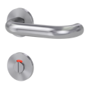 Vorschaubild Griffwerk VAYA 183 ALESSIA fast2fix Fast2Fix GK3 Rosetten rund WC rot/weiß Edelstahl matt