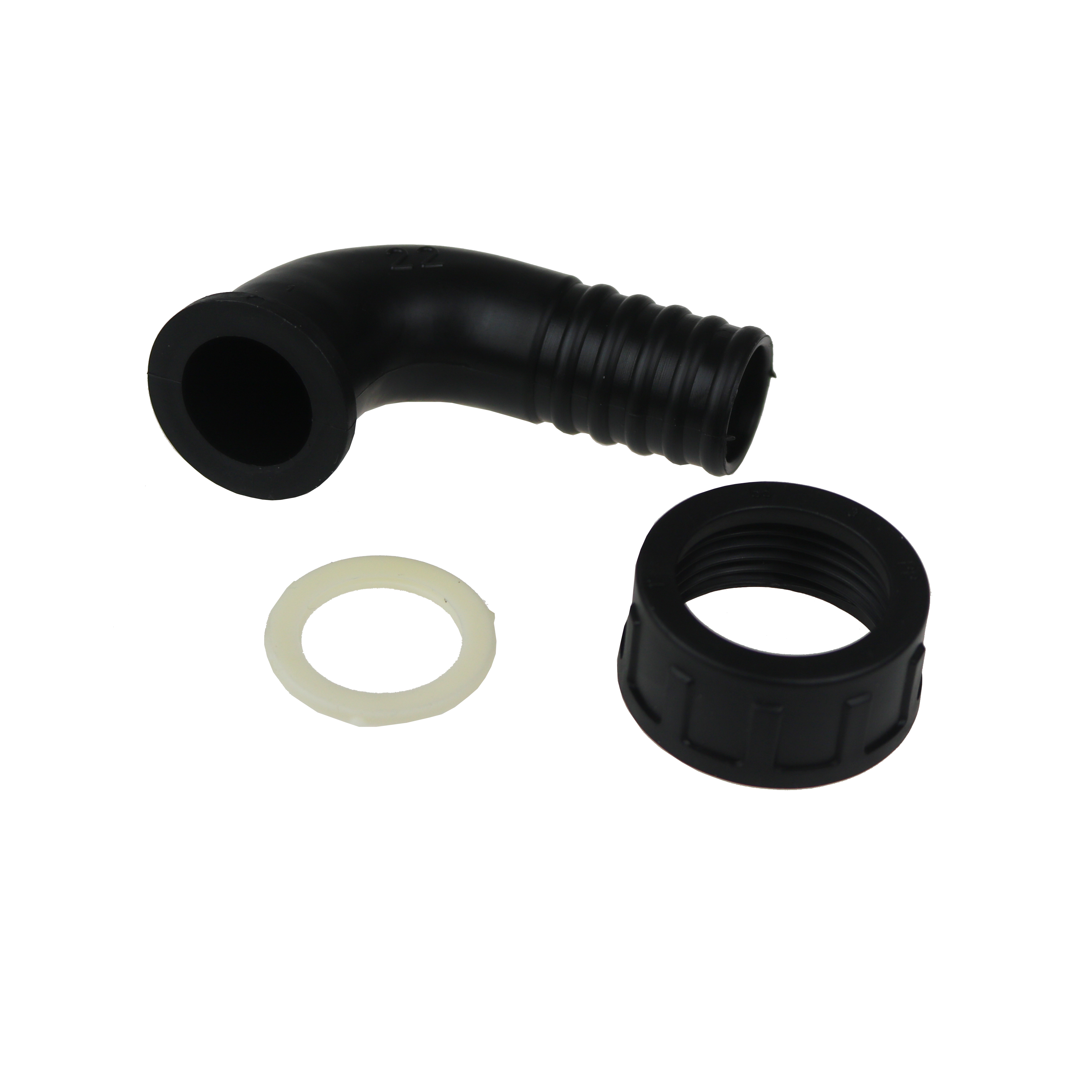 Oase 90° Bogen 1" + Überwurfmutter + Dichtung (11500)