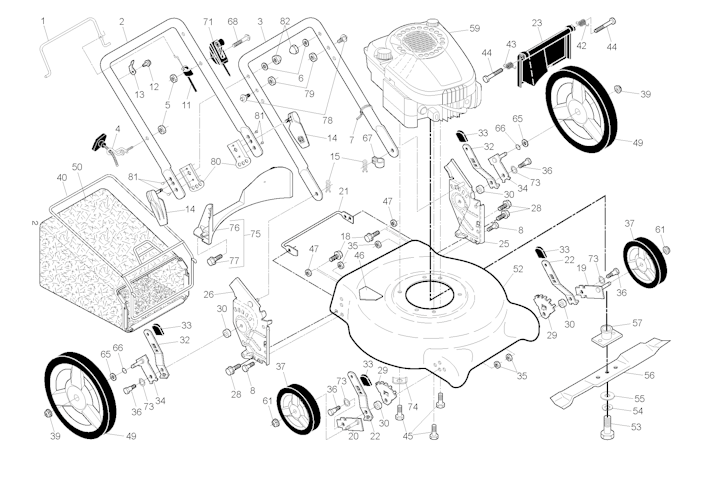 Husqvarna Rasenmäher gelegentliche Nutzung 96131002307 R 53
