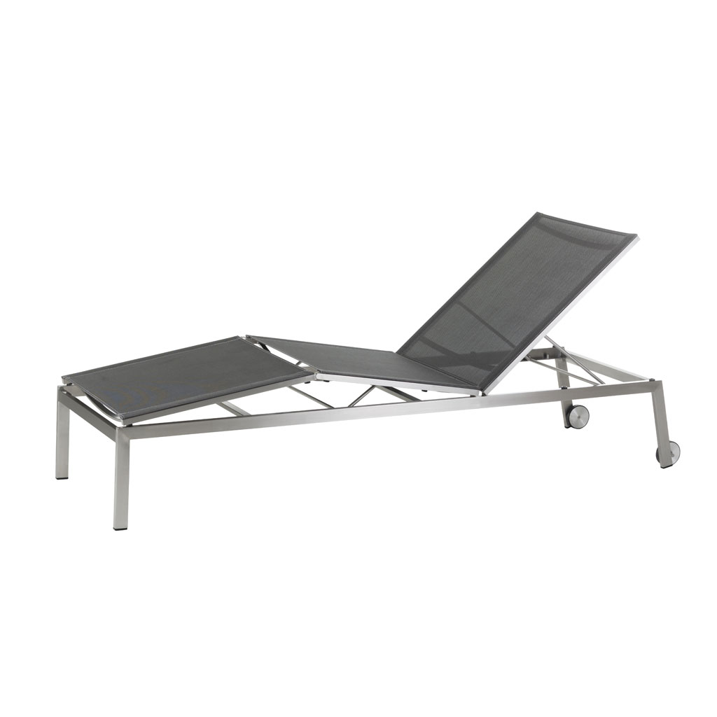 Diamond Garden Liege MONACO 45 cm hoch, Edelstahl gebürstet / DiGaLan