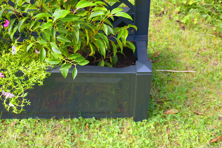 KHW Pflanzkasten groß mit Zentralspalier (2-tlg.) 100 cm