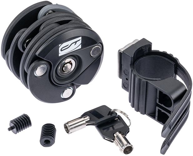 CONTEC Faltschloss KegLock 60 cm schwarz