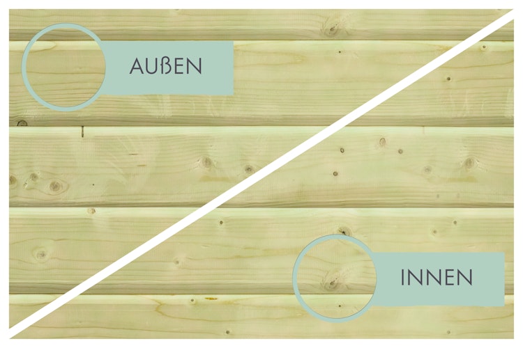 Karibu Rechteck Pool Gr. 1 - 350 x 320 cm - kesseldruckimprägniert