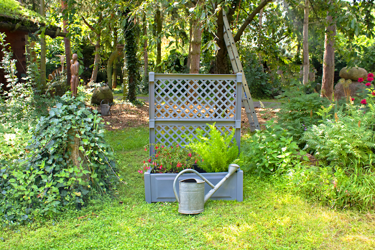 KHW Pflanzkasten groß mit Spalier 100 cm (2-tlg.)