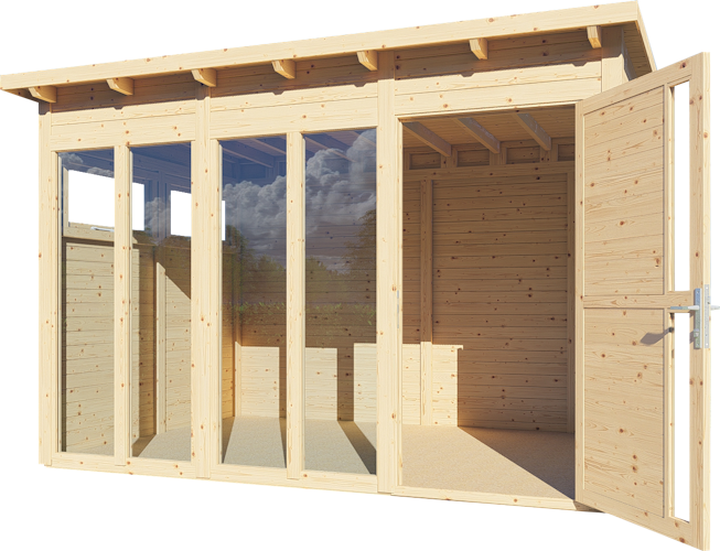 Bertilo Gartenhaus Pentus 3 Office - 19 mm