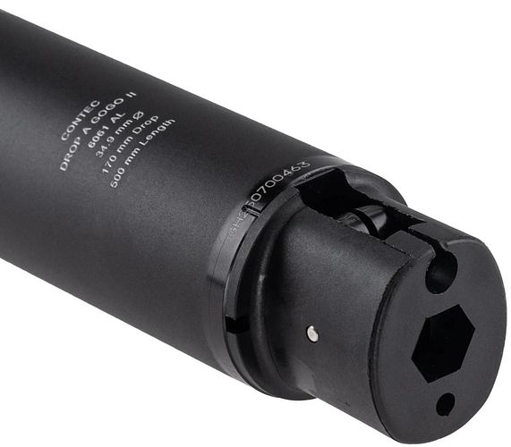 CONTEC Variosattelstütze Drop-A-Gogo II 34,9 mm schwarz 500 mm lang, 170 mm Verstellbereich, max